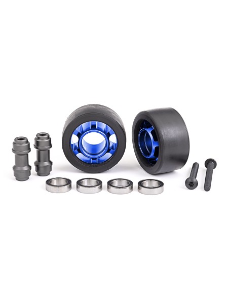 Wheels, wheelie bar, 6061-T6 aluminum