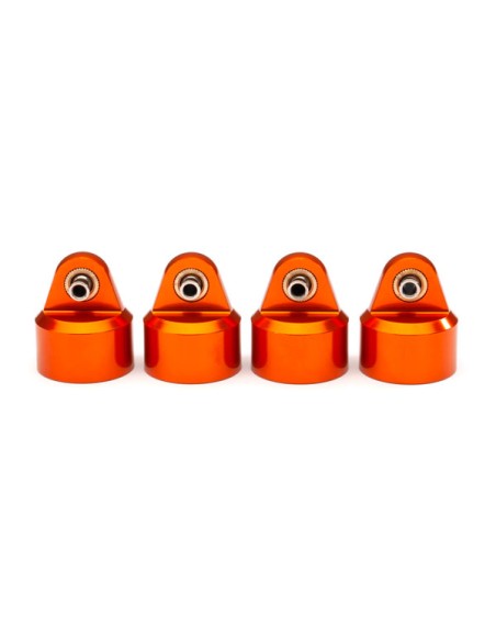 Shock caps, aluminum (orange-anodized), GT-Maxx® shocks (4)