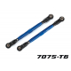 Toe links, front (TUBES blue-anodized, 7075-T6 aluminum