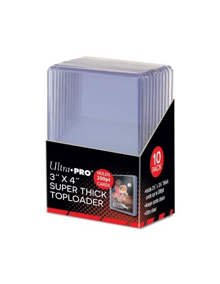 UP 3 X 4 SUPER THICK 200PT TOPLOADER 10ct