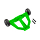 Wheelie bar, green (assembled, Mini MAXX)