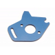 Blue aluminum motor plate