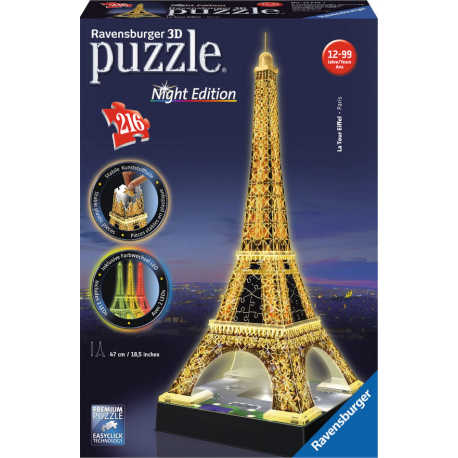 Ravensburger 3D Puzzle Tour Eiffel Night Edition