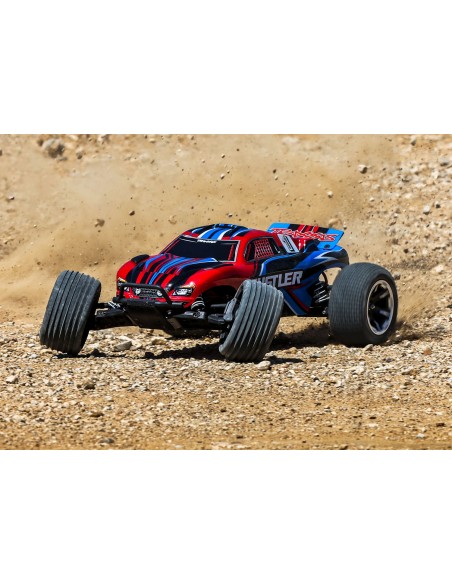 RUSTLER 1/10 2WD Brushed USB-C HD Red