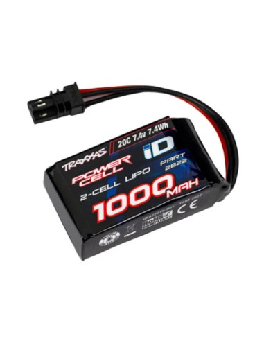 1000mAh 7.4V 2-Cell 20C LiPo Battery