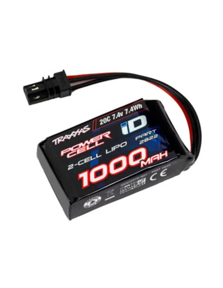 1000mAh 7.4V 2-Cell 20C LiPo Battery