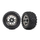 Tires & wheels, assembled, glued (black chrome wheels, belted Sledgehammer® All-Terrain tires)