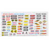 Decal sheet, racing sponsors