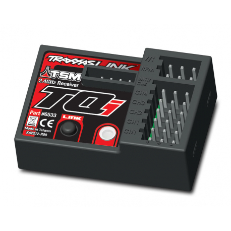 Receiver, micro, TQi 2.4GHz w/ telemetry TSM (5-channel)