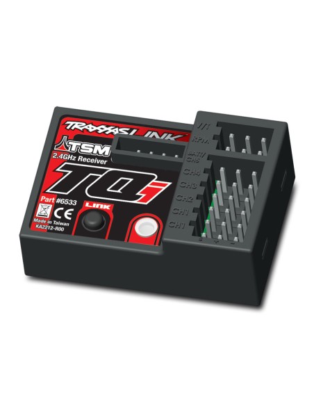Receiver, micro, TQi 2.4GHz w/ telemetry TSM (5-channel)