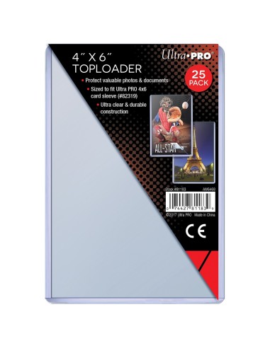 UP 4 x 6 Toploader Clear (25)