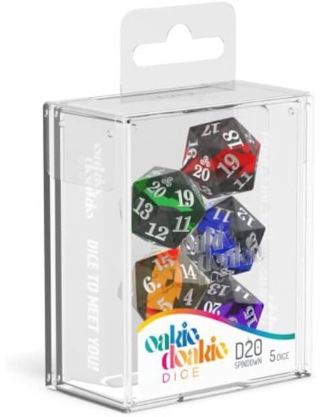 Oakie Doakie Dice D20 Spindown Dice Set Enclave (5)