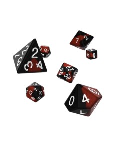 Oakie Doakie Dice RPG Set Glow in the Dark - Lava (7) 2