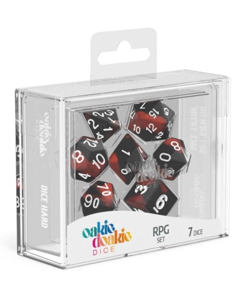 Oakie Doakie Dice RPG Set Glow in the Dark - Lava (7)