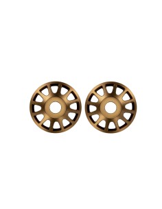 Pro Scale Bronze Aluminum Wheel Centers (2)