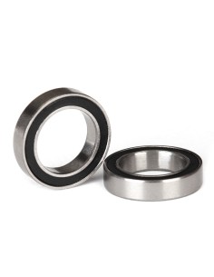 Ball bearings, black rubber sealed (12x18x4mm) (2)