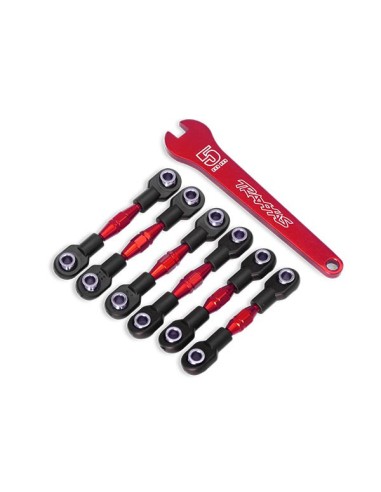 Turnbuckles, ALUM (red-anod), camber links, 32mm front (2)
