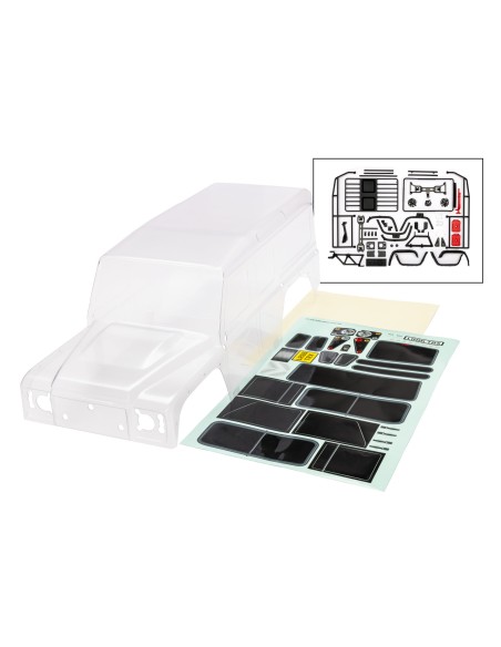 TRX-4 Land Rover Defender Clipless Clear Body