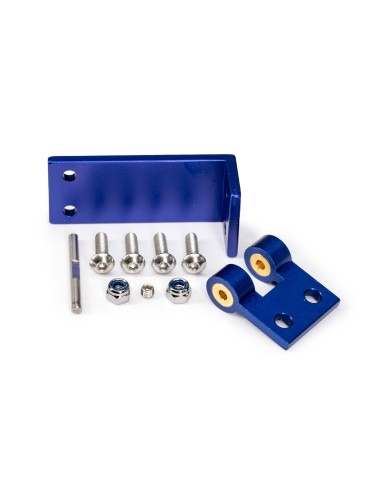 Blue Aluminum Rudder Mount w/ Hardware