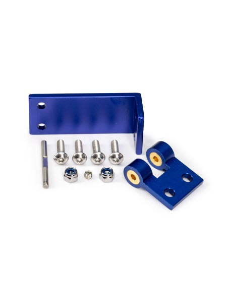 Blue Aluminum Rudder Mount w/ Hardware