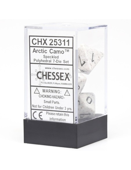 Chessex Speckled Arctic Camo Polyhedral 7-Die Set