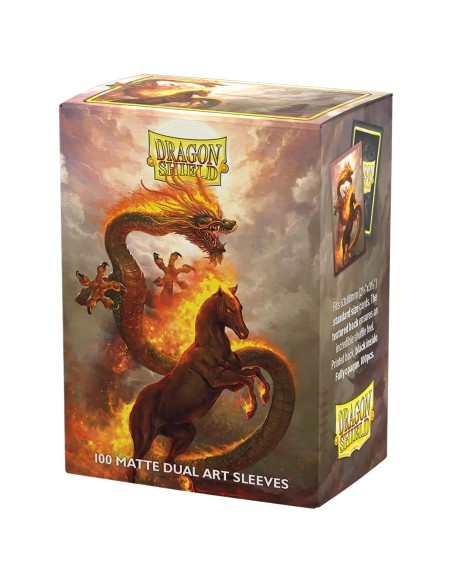 Dragon Shield Standard Dual Art Sleeves - Fire Horse (100)