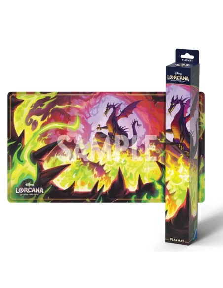 Disney Lorcana Winterspell Playmat Dragon Fire S11