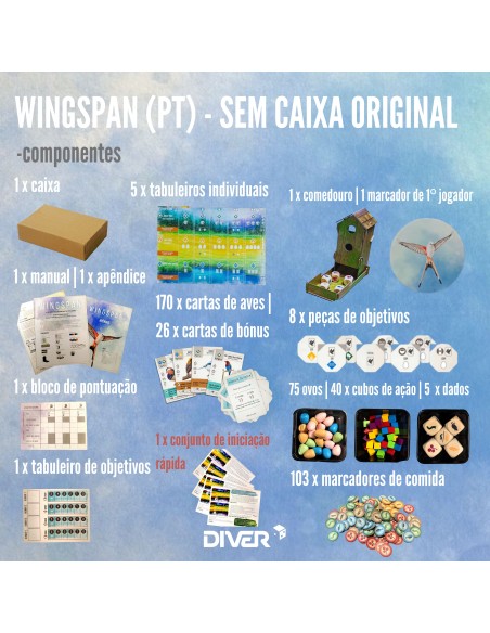 Wingspan 2º Edição (PT) - Sem Caixa Original