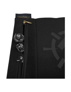 Enhance Tabletop Roll on a Scroll Bag with Dice Black