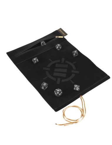 Enhance Tabletop Roll on a Scroll Bag with Dice Black