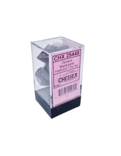 Chessex Opaque black/Pink Polyhedral 7-Die Set