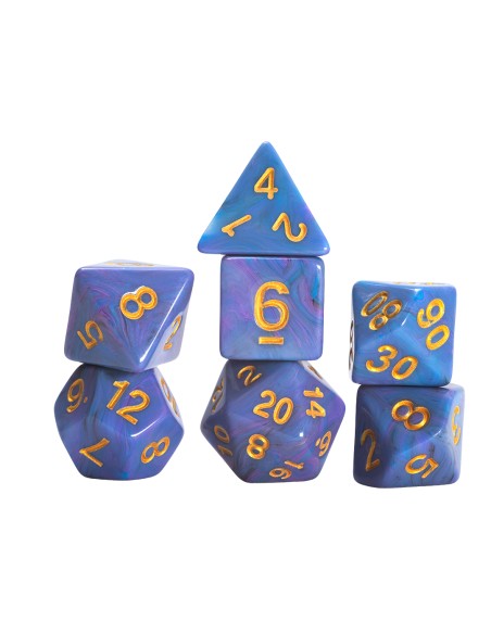 Sirius Dice Unicorn Dice Set Blue 7-Die Set