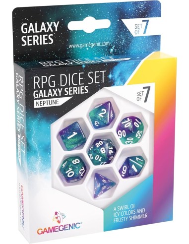 Gamegenic Galaxy Series Neptune 7-Die Set