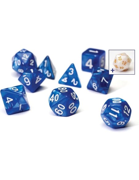 Sirius Dice Pearl Blue Acrylic
