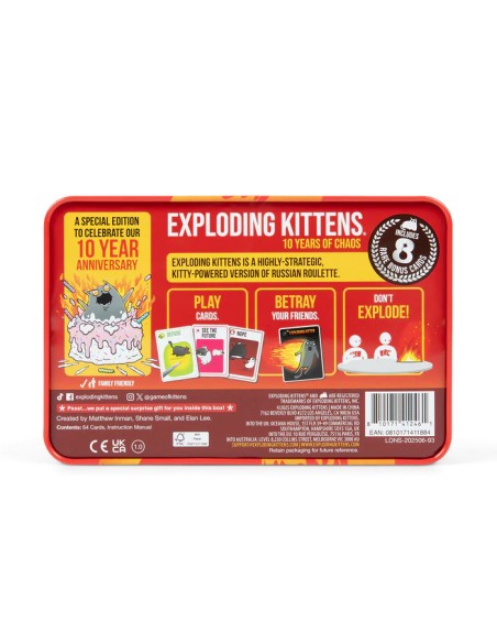 Exploding Kittens 10 Years Anniversary Tin Edition EN