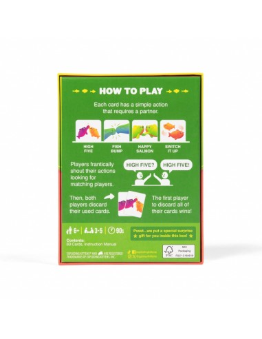 Grab & Game Happy Salmon: Exploding Kittens