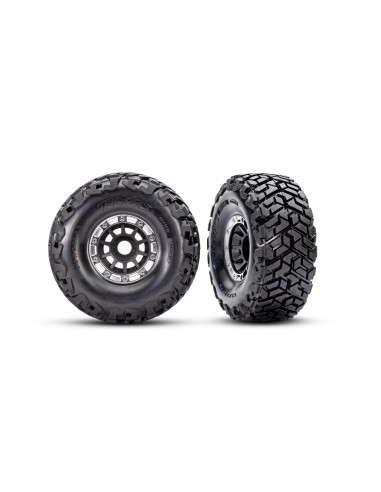 Black & Satin Wheels w/ Maxx SC Belted Tires (2)