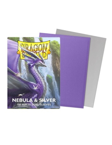 Dragon Shield Sleeves DUAL MATTE (100) Nebula & Silver
