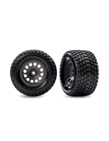 Gray Front Mini XRT Wheels w/ Gravix Tires (2)