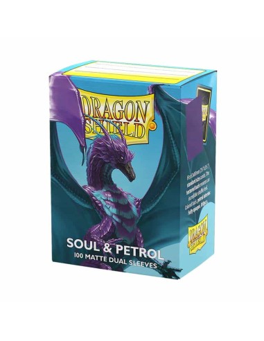 Dragon Shield Sleeves DUAL MATTE (100) Soul & Petrol