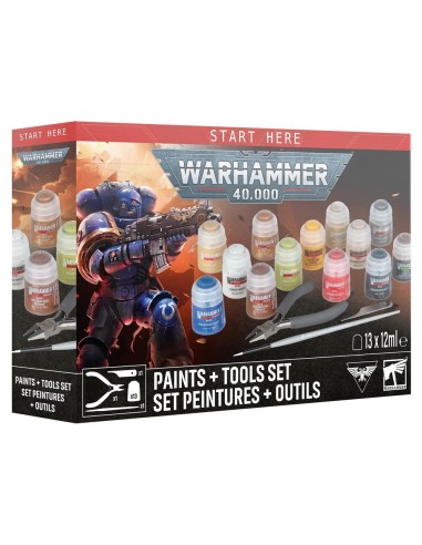 Warhammer 40000 Paints and Tools Set