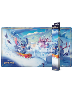 Disney Lorcana Stitch and Angel in Winterspel Playmat S14