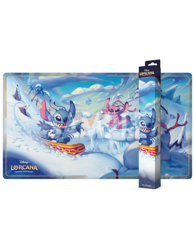 Disney Lorcana Stitch and Angel in Winterspel Playmat S14