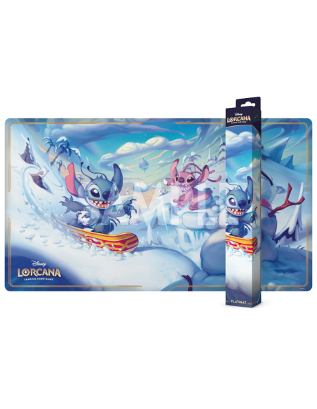 Disney Lorcana Stitch and Angel in Winterspel Playmat S14