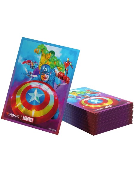 MTG Marvel Super Heroes Art Sleeves - Captain America