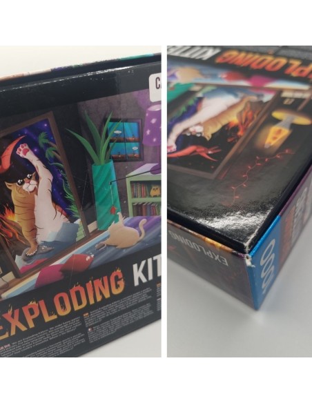 PUZZLE Exploding Kittens: CAT IN THE MIRROR (1000)-Caixa Dan