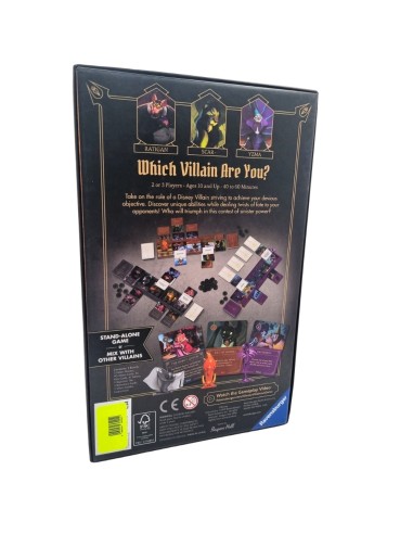 DISNEY VILLAINOUS EVIL COMES PREPARED - Caixa Danificada