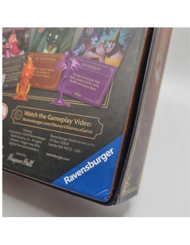 DISNEY VILLAINOUS EVIL COMES PREPARED - Caixa Danificada