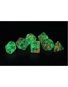 Sirius Dice Set Lotus Glowworm 7-Die Set 2