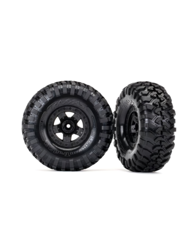 2.2 Black TRX-4 Sport Wheels w/ Canyon Trail Tires (2)